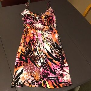 Animal print medium dress